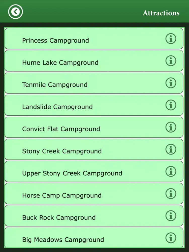 Sequoia Canyon N.Park iPad  スクリーンショット