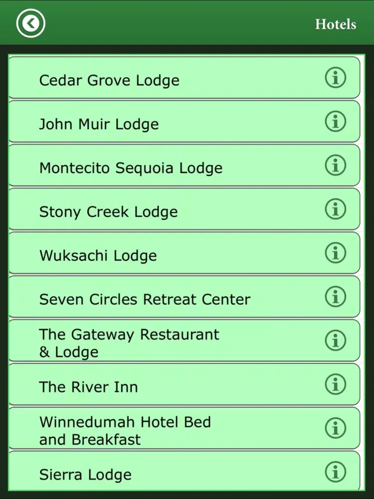 Sequoia Canyon N.Park iPad  スクリーンショット