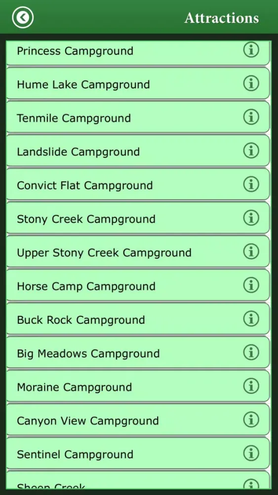 Sequoia Canyon N.Park スクリーンショット