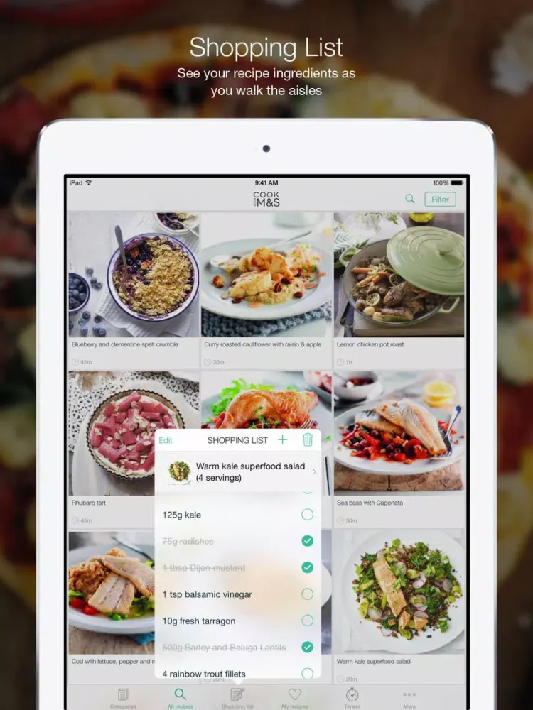 Cook With M&S iPad 应用截图