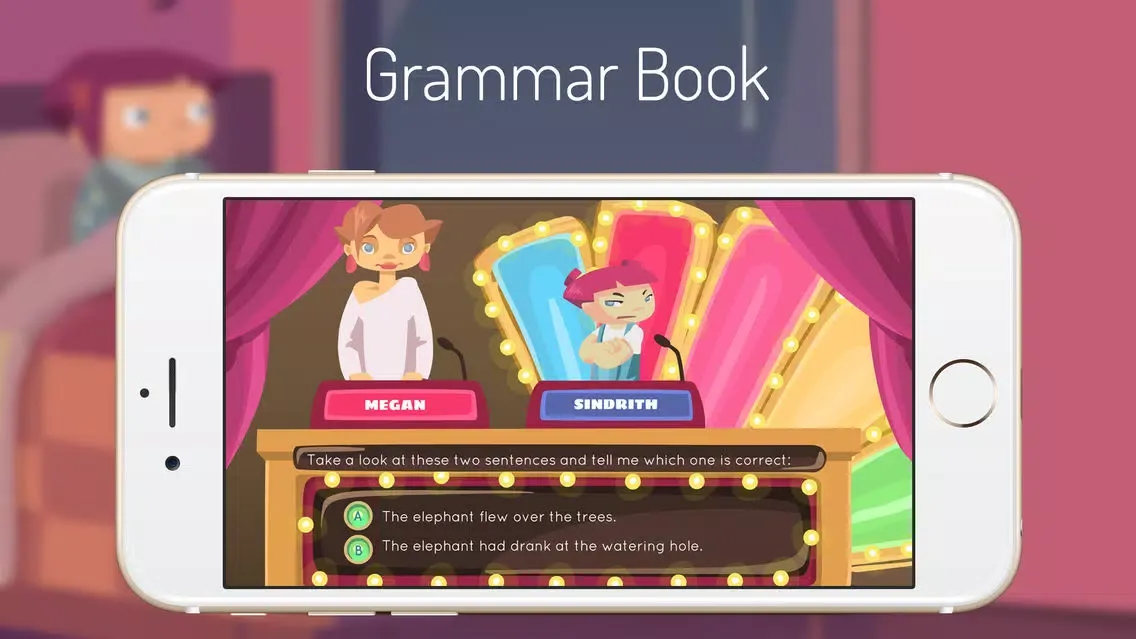ภาพหน้าจอของ English Grammar Quizzes for Kids : Test for reading & writing