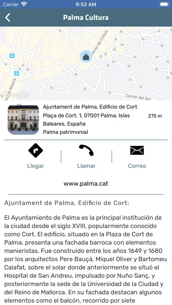 Ảnh chụp màn hình của Palma Cultura