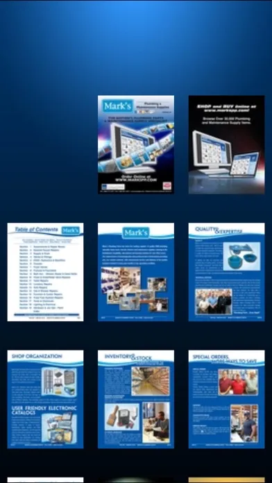 Tangkapan skrin Mark's Plumbing Parts Catalog