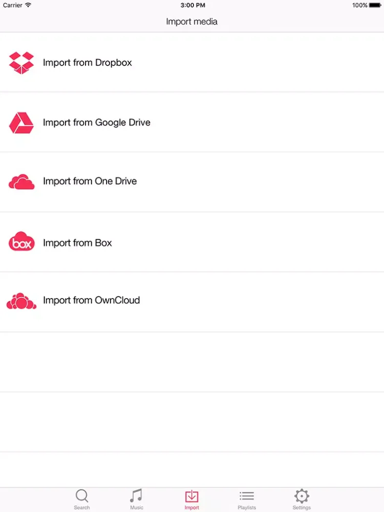 Capturas de tela do Cloudify - Free Music Mp3 Player & Playlist Manager for Dropbox and Google Drive iPad 