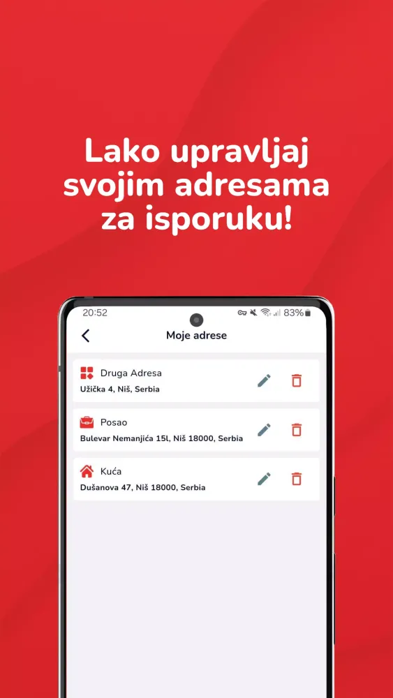 MigMig dostava Screenshots
