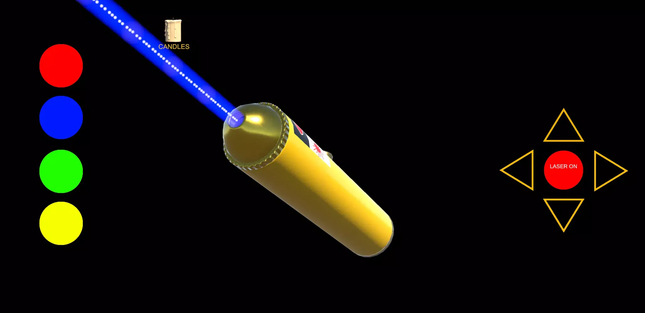ภาพหน้าจอของ Laser Pointer Simulator 3D