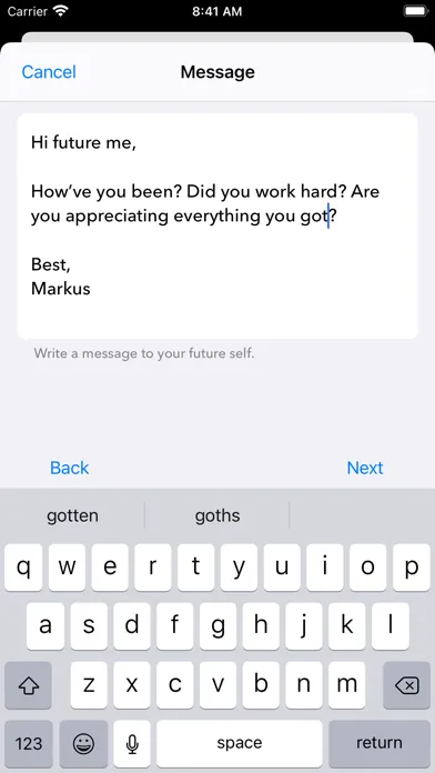 Скриншоты Future Messages