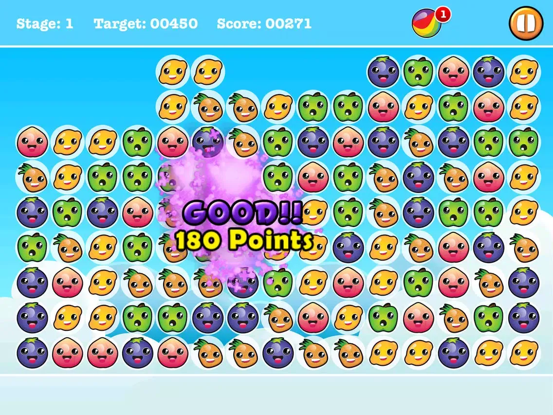 Burst Fruits Mania! - Tap Match Puzzle Blast! iPad  स्क्रीनशॉट
