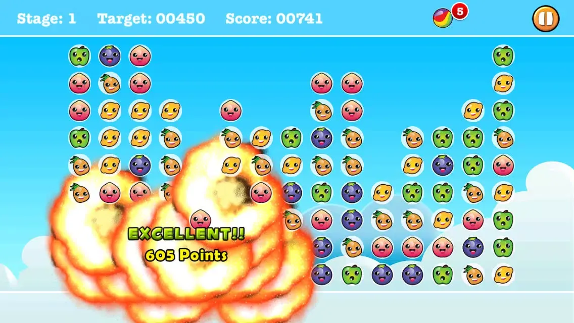 Burst Fruits Mania! - Tap Match Puzzle Blast! स्क्रीनशॉट