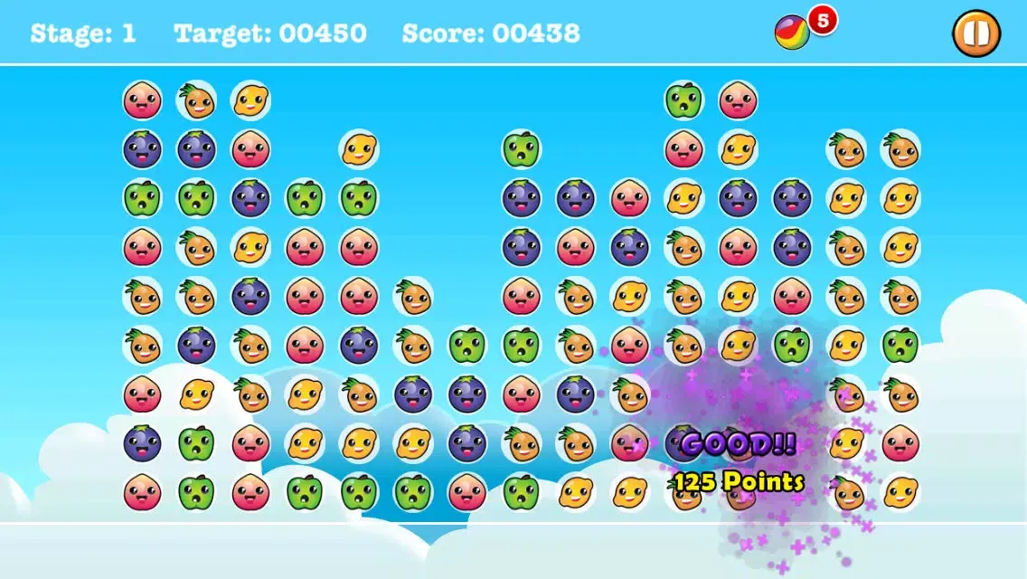 Burst Fruits Mania! - Tap Match Puzzle Blast! स्क्रीनशॉट