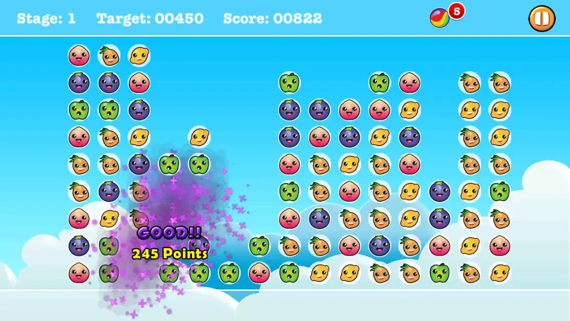 Burst Fruits Mania! - Tap Match Puzzle Blast! स्क्रीनशॉट