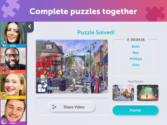 Zrzuty ekranu Jigsaw Video Party iPad 
