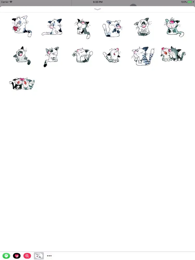 Cat Stickers for every Day iPad  Screenshots