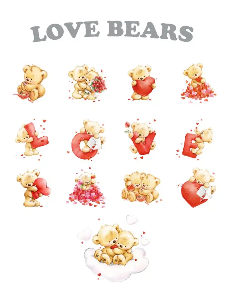 Скриншоты St.Valentine, Love, Cute Bears iPad 