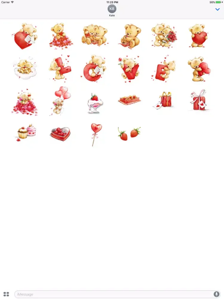 Скриншоты St.Valentine, Love, Cute Bears iPad 
