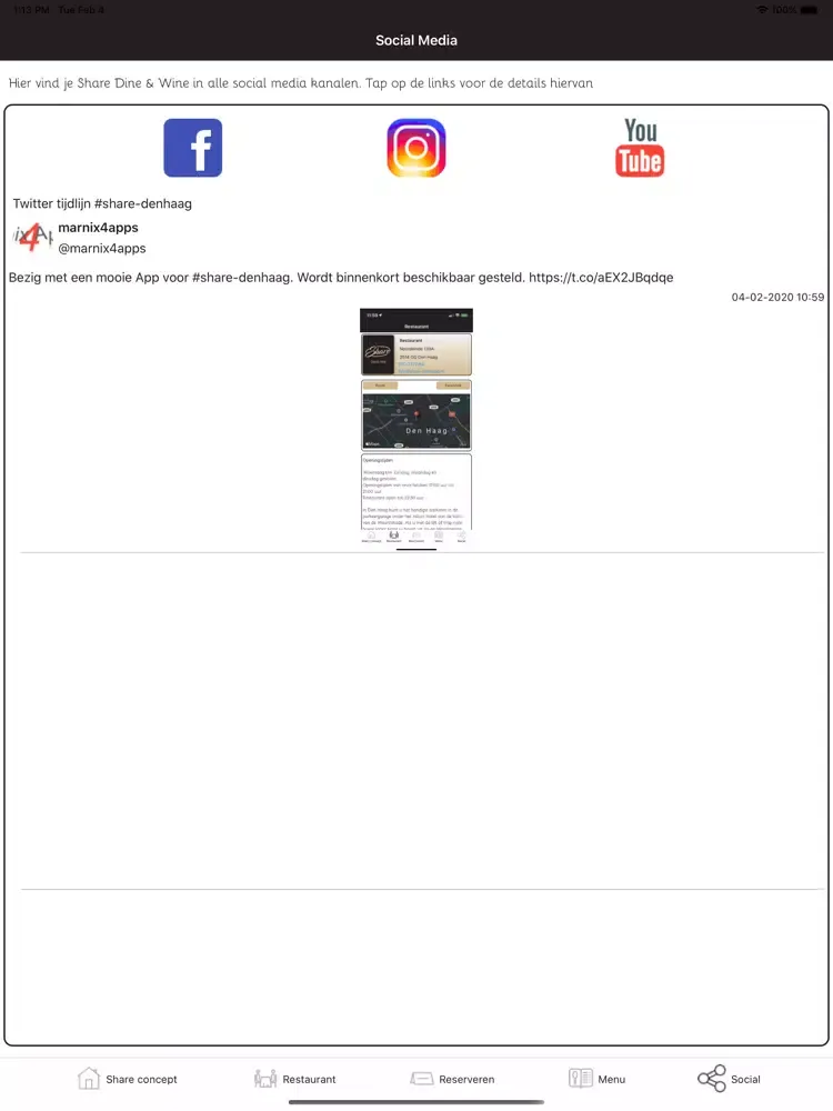 Capturas de tela do Share Dine & Wine iPad 