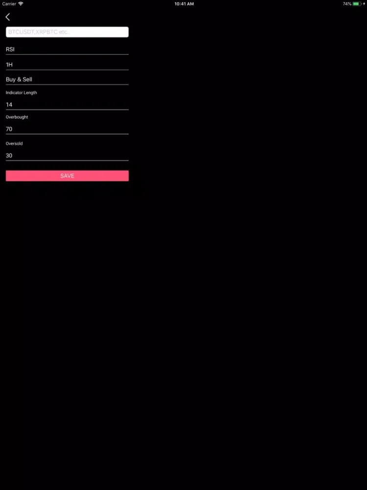 Crypto Indicator Alerts iPad 应用截图