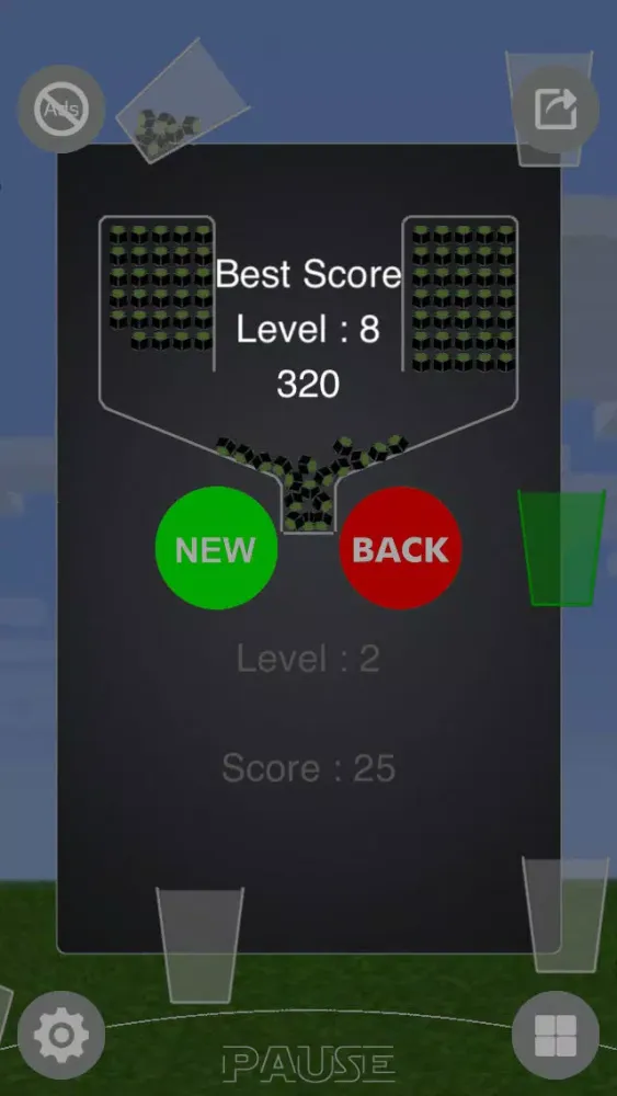 ภาพหน้าจอของ 100 Blocks - Free Balls Physics Game