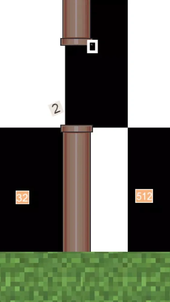 Capturas de pantalla de Flappy Numbers - Adventure of the 2048 Bird