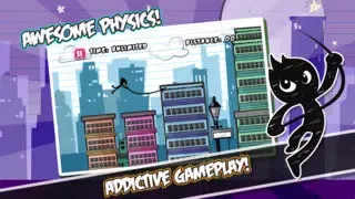Capturas de tela do Stick Swing N Fly - Multiplayer Tight Rope StickMan Game