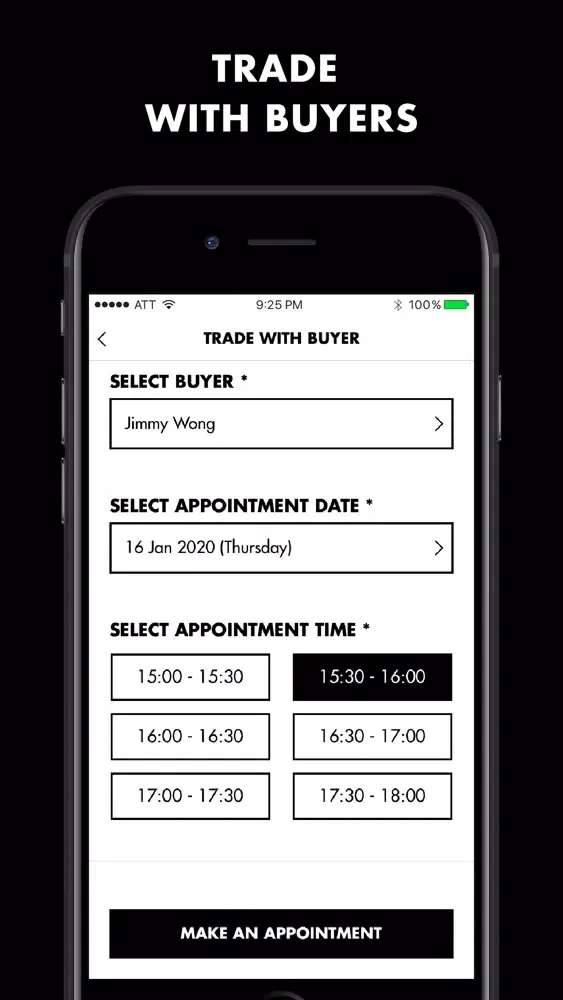 Tangkapan layar Marque App