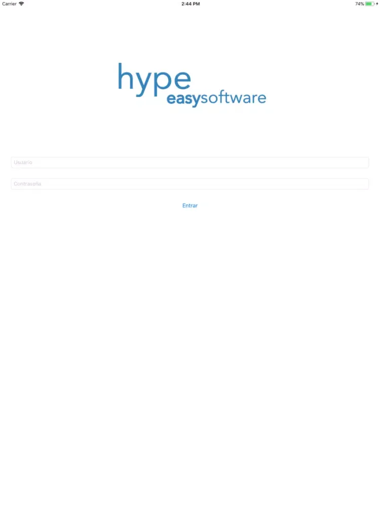 Ảnh chụp màn hình của Hype PMS iPad 