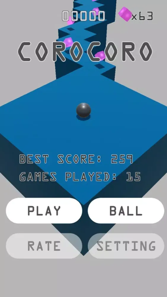 Capturas de tela do COROCORO roll ball action