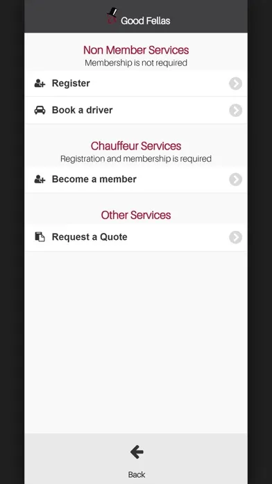 Capturas de pantalla de Good Fellas - Booking App
