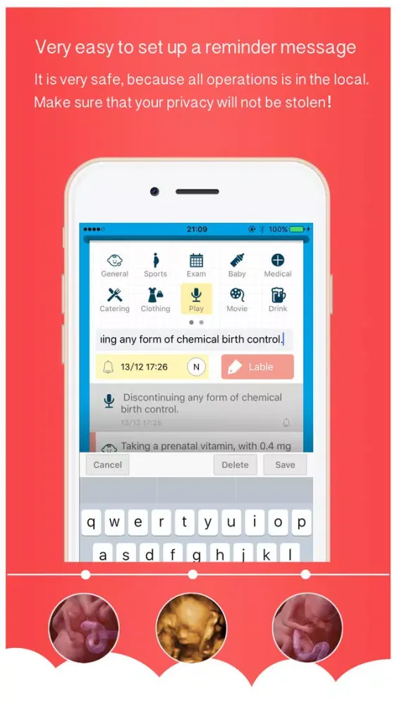 Скриншоты Hava a Baby - Your pregnancy assistant