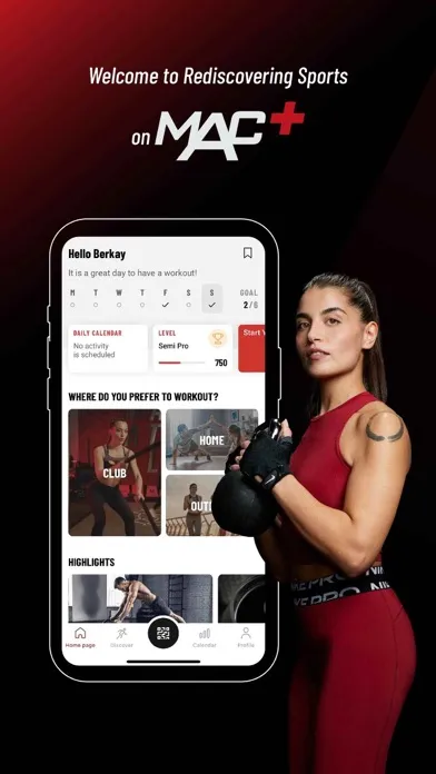 Tangkapan layar MAC+: Gym & Home Workouts