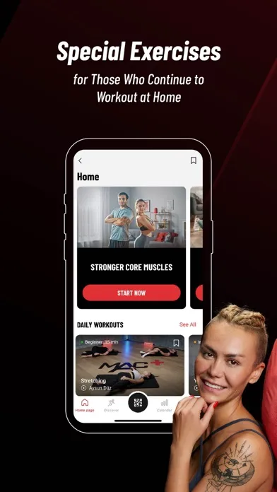 Tangkapan layar MAC+: Gym & Home Workouts