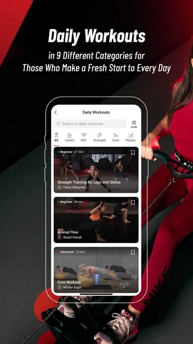 Tangkapan layar MAC+: Gym & Home Workouts