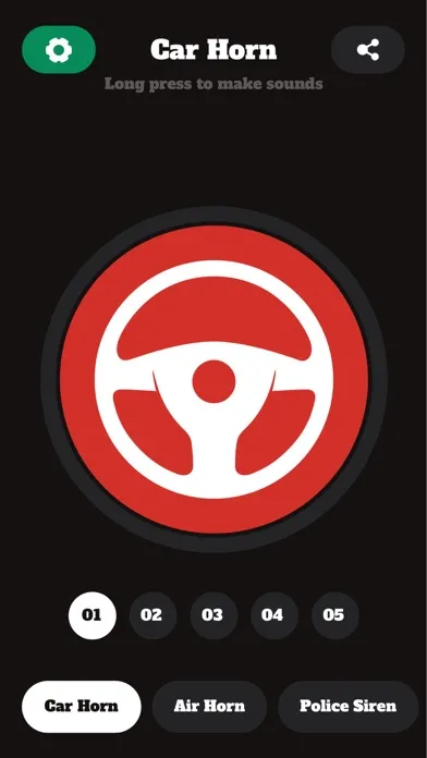 Capturas de tela do Car Horn Sounds - Horn & Siren