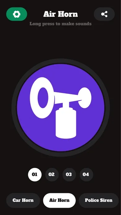 Capturas de tela do Car Horn Sounds - Horn & Siren