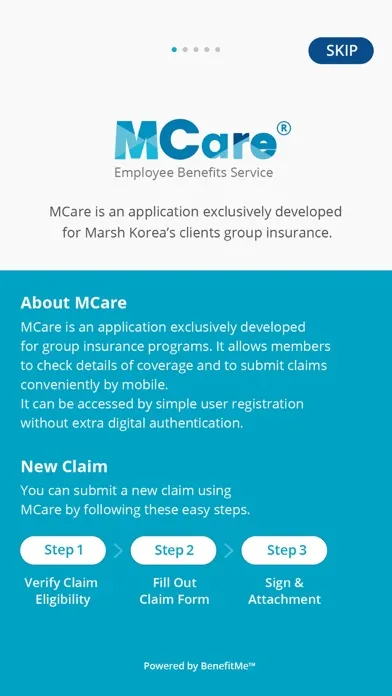 Скриншоты MCare - Employee Benefits