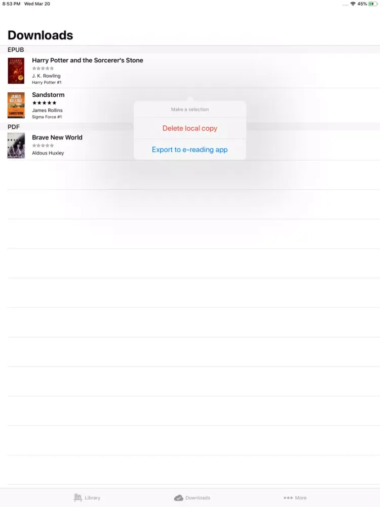 Libreca For Calibre iPad  スクリーンショット