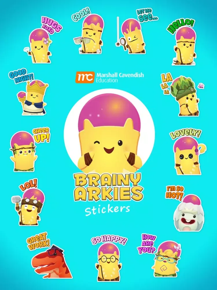 Brainy Arkies Stickers iPad 應用截圖