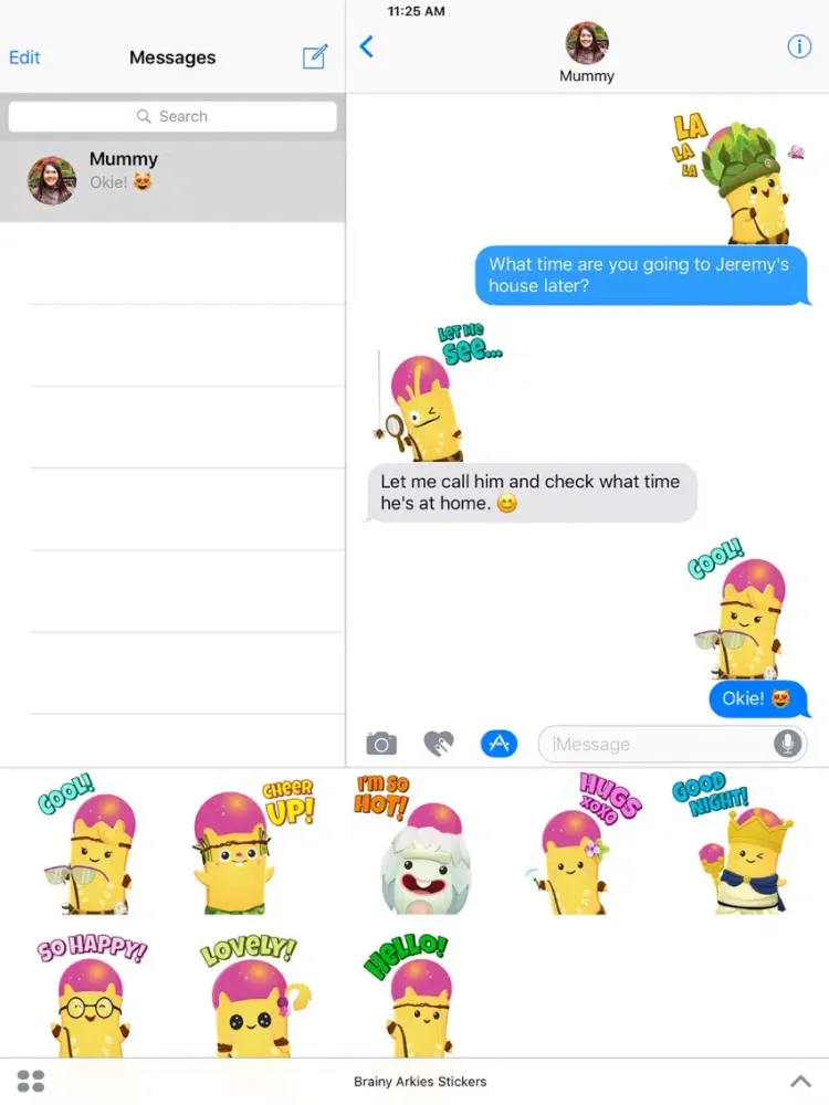 Brainy Arkies Stickers iPad 應用截圖