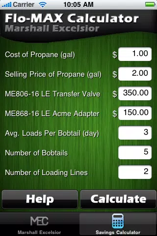 FloMax LE Savings Calculator 스크린샷