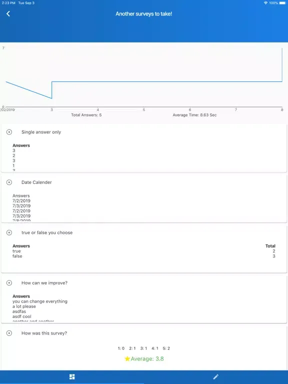 Survey Zulu iPad 应用截图