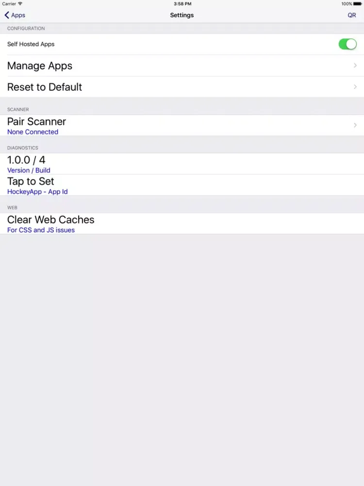 Ảnh chụp màn hình của MtMobility MobileScan iPad 