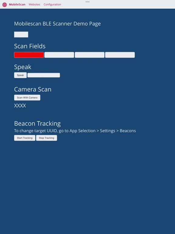 Tangkapan layar MobileScan 23 iPad