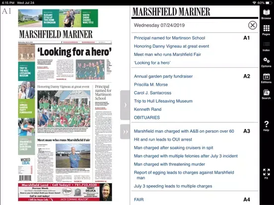 Marshfield Mariner eEdition iPad  スクリーンショット