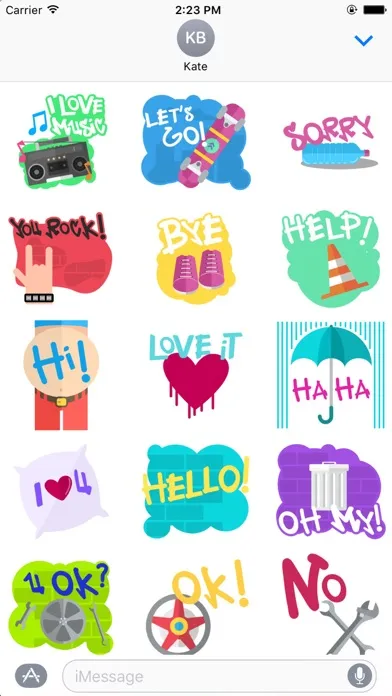 Street Music Stickers スクリーンショット