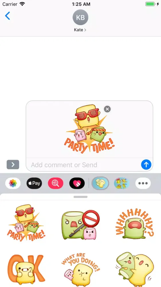 Marshmallow Emoji Stickers স্ক্রিনশট