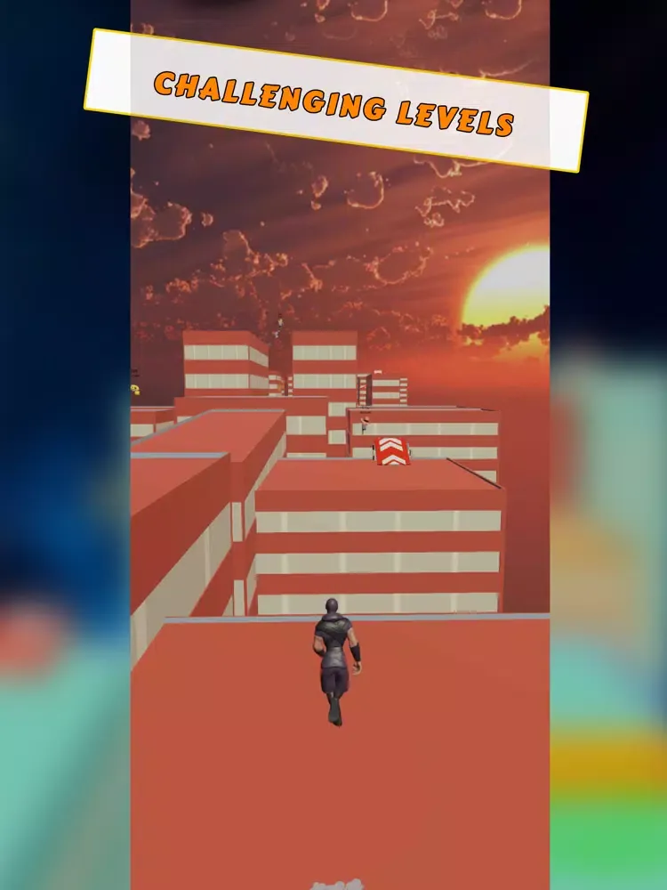 ภาพหน้าจอของ Free Style Parkour 3D Runner iPad 