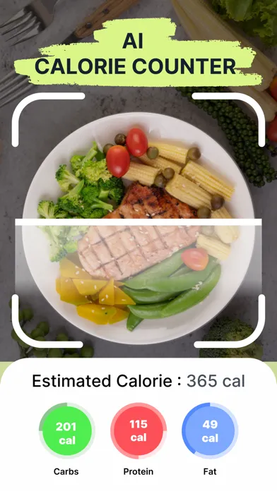 Captures d'écran de FoodLog : Calorie Tracker
