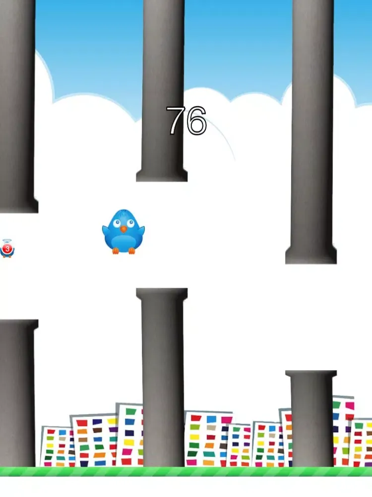 Zrzuty ekranu Flappy Blue - City Bird iPad 