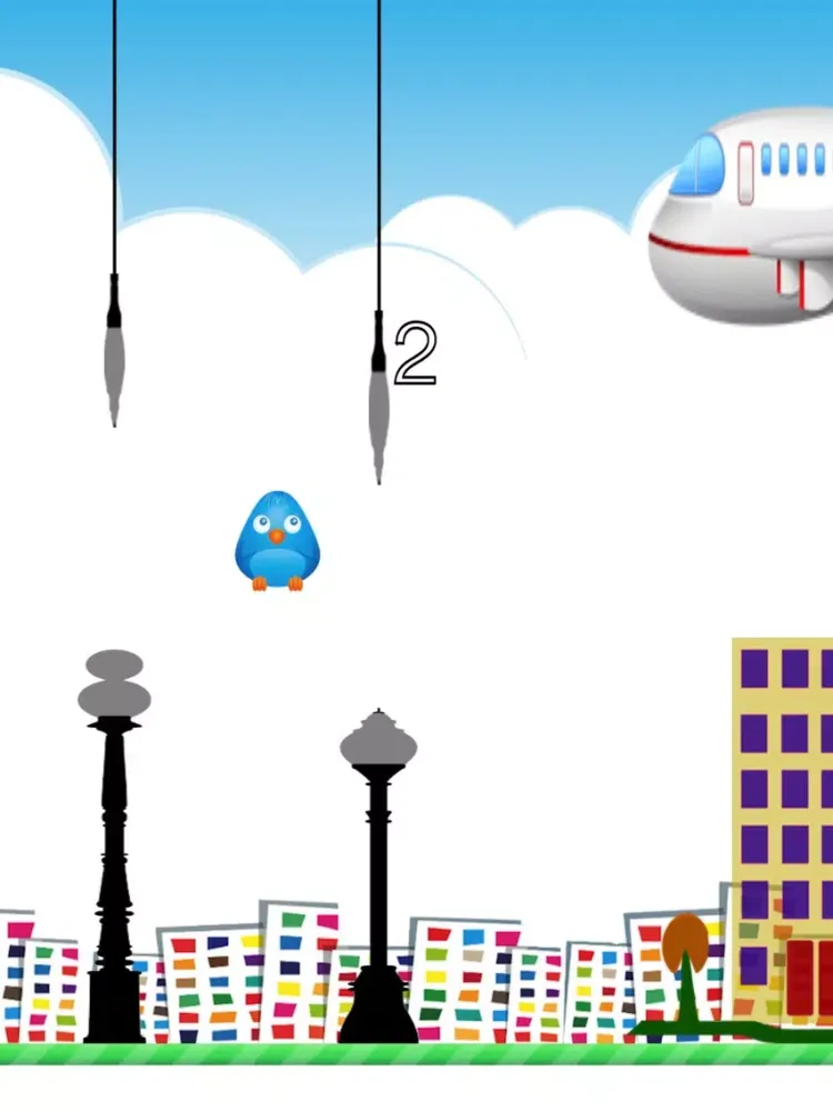 Zrzuty ekranu Flappy Blue - City Bird iPad 
