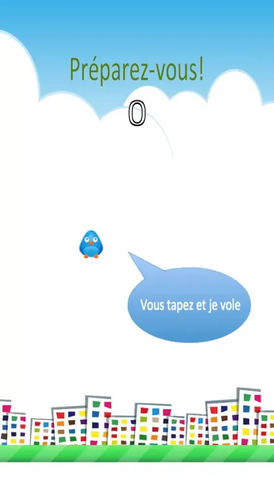 Zrzuty ekranu Flappy Blue - City Bird